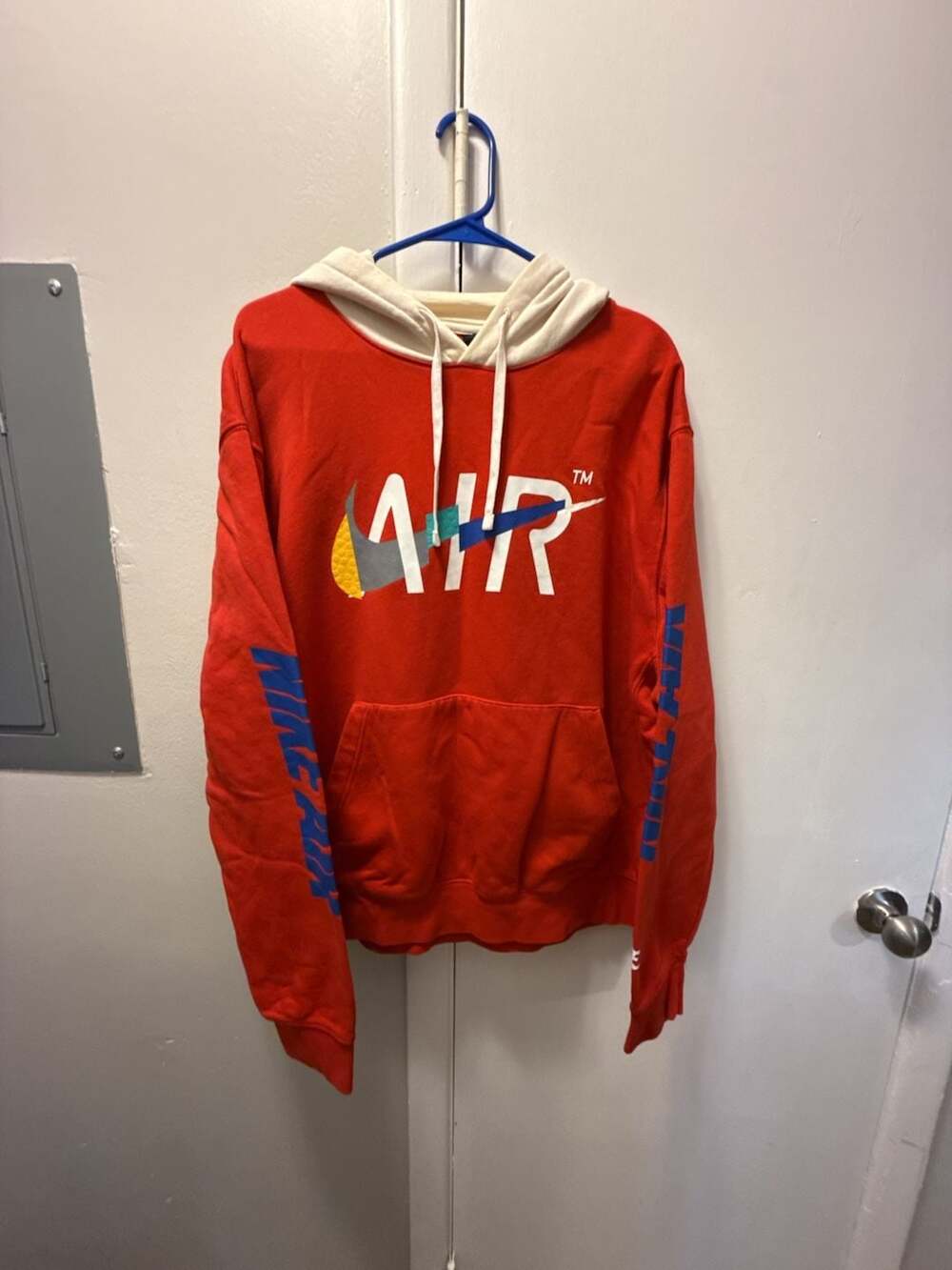 Nike Air Hoodie Size XL Red White Multi Swoosh Game Changer